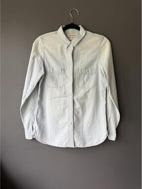 Madewell Slim Light Blue Denim Shirt - Size Small